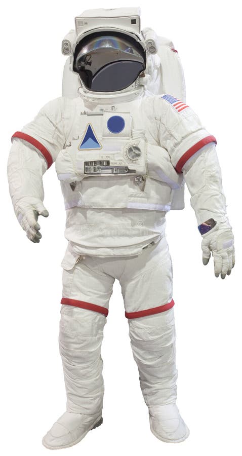 Astronauts suit isolated white