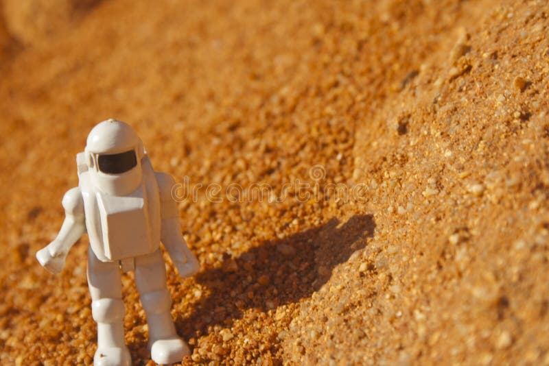 Astronautul explorează conceptul Marte royalty free stock photos