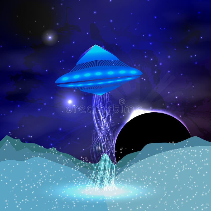 astronautyczny ufo ilustracja wektor astronautyczny ufo ilustracja wektor