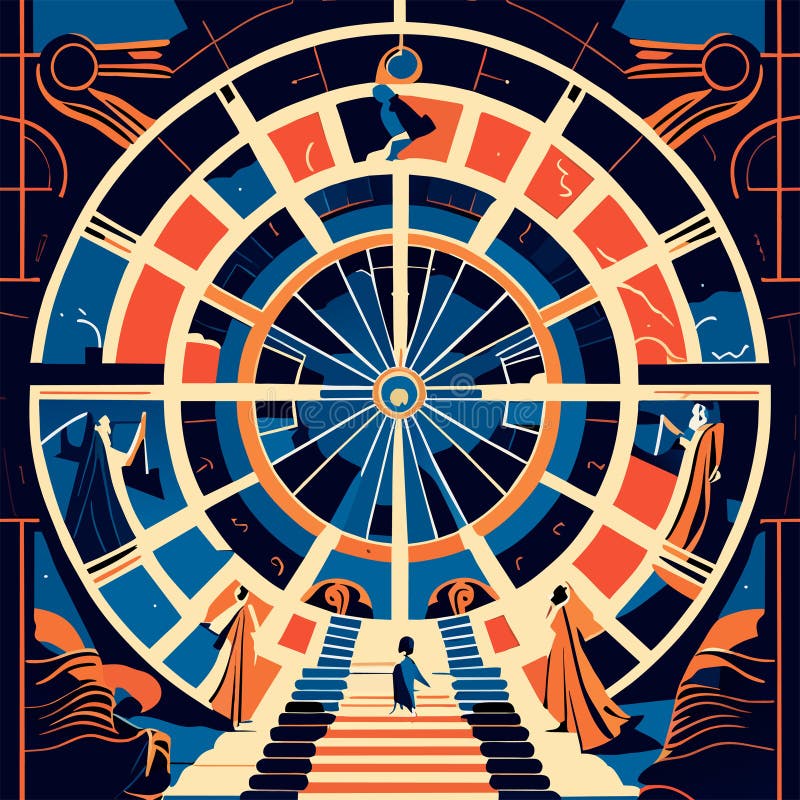 Astronomical Chart in the Form of a Circle with the Image of the Zodiac Chart Form Nach Zelazny
