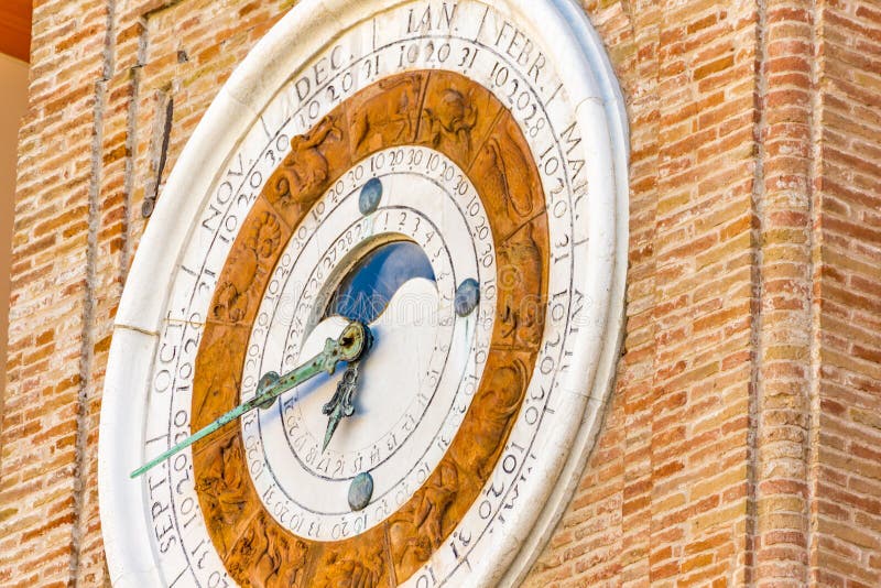 Astronomical Clock in Italy Stock Image Image of clock, holiday 77521305