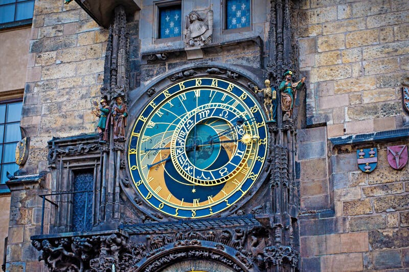 Astronomical Clock on Old Town Hall Tower in Prague