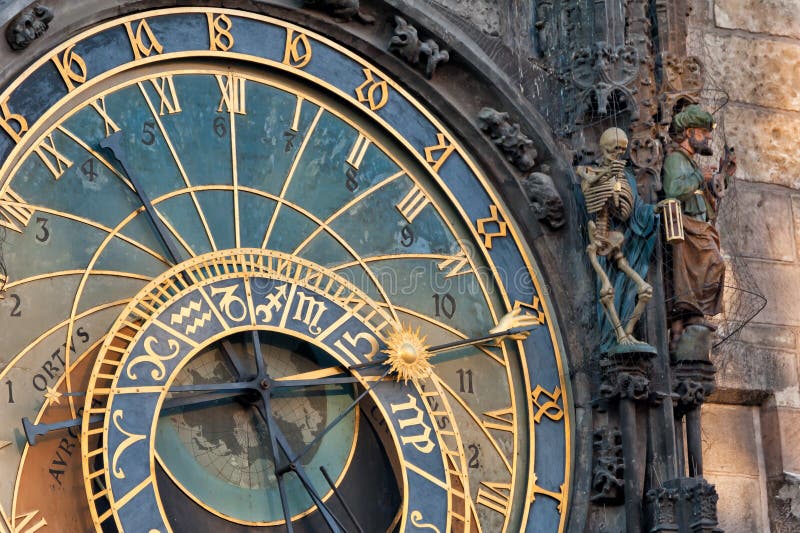 Astronomical Clock in Prague, Czech Republic. Editorial Photo Image