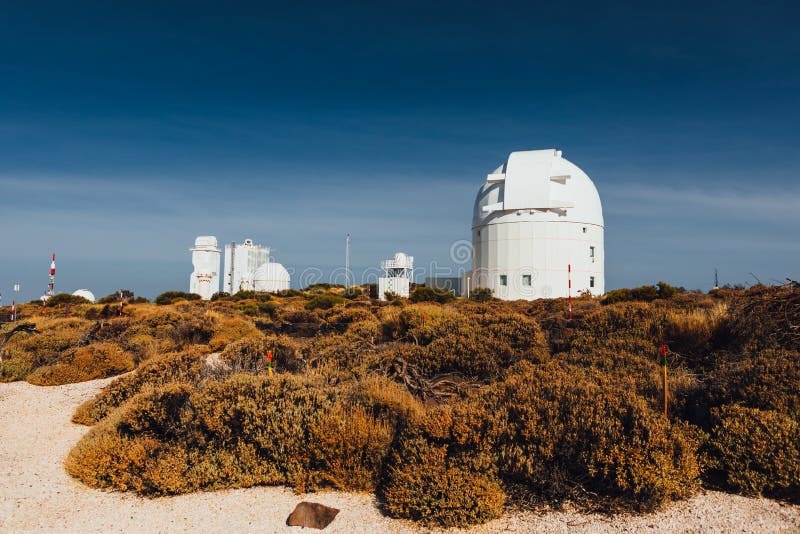 Astronomische Teleskope Teide-Observatoriums in Teneriffa,--