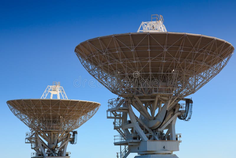 Astronomy 2 antenna royalty free stock photo