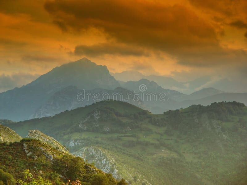 Asturian landscape, near the Picos de Europa