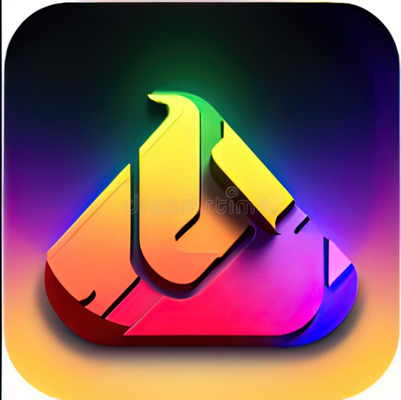 Multiplayer Online Battle Arena Software App Icon. Generative AI