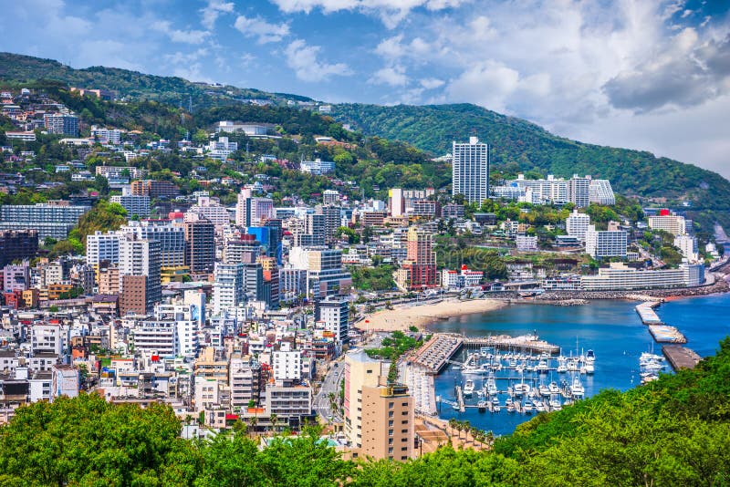 ATAMI-STAD, JAPAN royalty-vrije stock foto's ATAMI-STAD, JAPAN royalty-vrije stock foto's