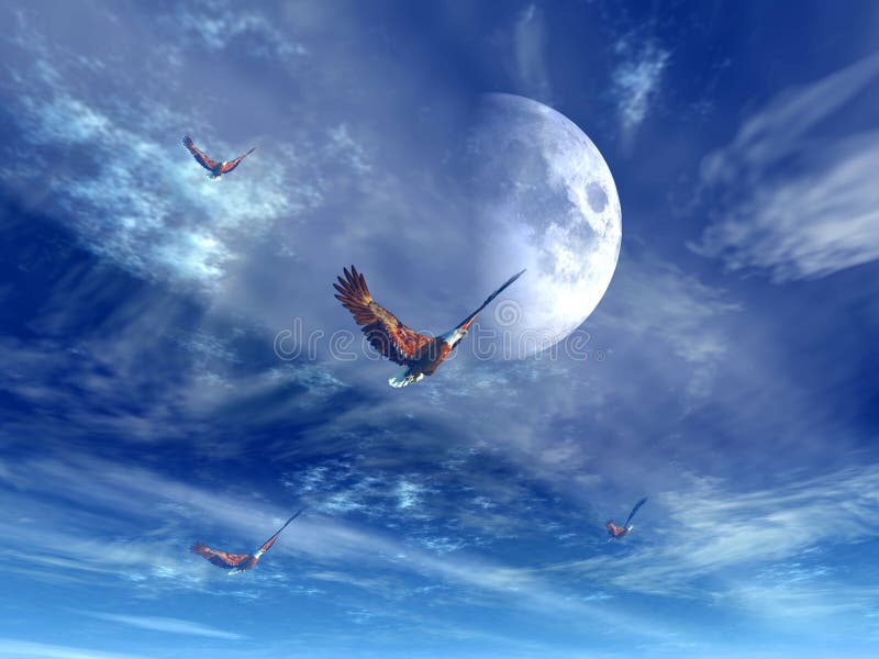 Ataque del águila libre illustration Ataque del águila libre illustration
