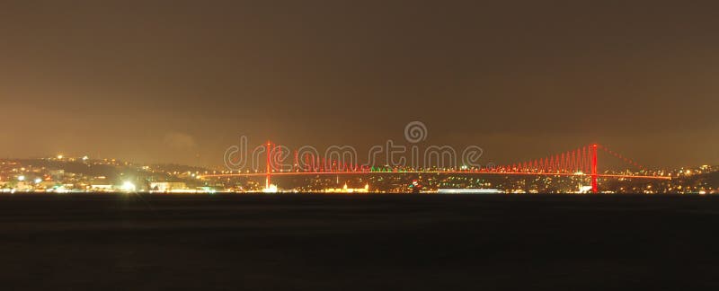 Atatürk Bridge by night