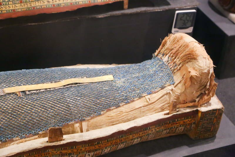 Ataúd antiguo de la reina en el museo de Luxor, Egipto imagen de archivo libre de regalías Ataúd antiguo de la reina en el museo de Luxor, Egipto imagen de archivo libre de regalías