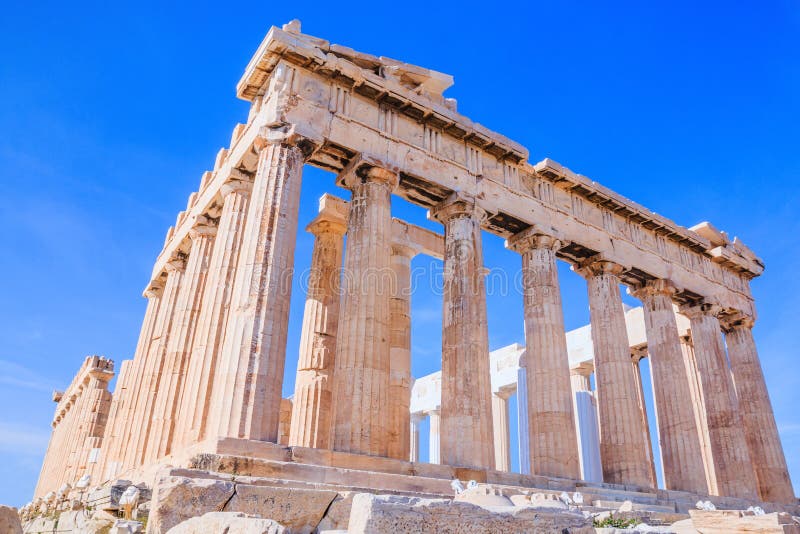 Athens, Greece. Parthenon temple on the Acropolis of Athens in Greece. Athens, Greece. Parthenon temple on the Acropolis of Athens in Greece.