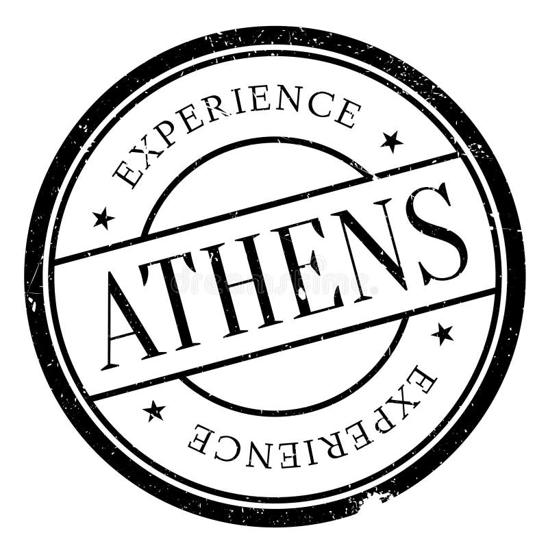 Athen-Stempelgummischmutz lizenzfreie abbildung Athen-Stempelgummischmutz lizenzfreie abbildung