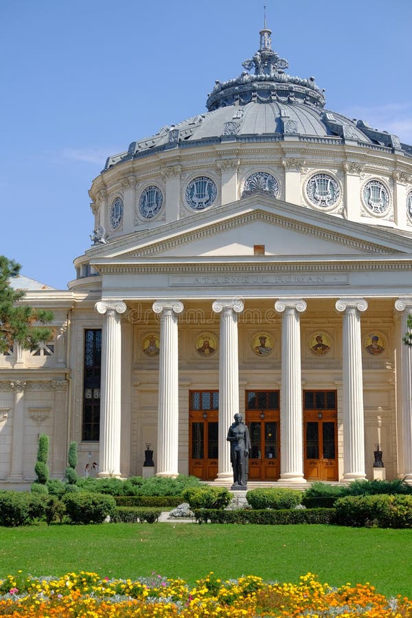 Athenaeum Rumeno a Bucarest, Romania Immagine Stock Editoriale