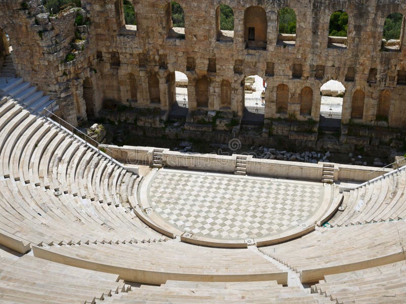 Athens. stock image. Image of odeon, mediterranean, herodes 54852567