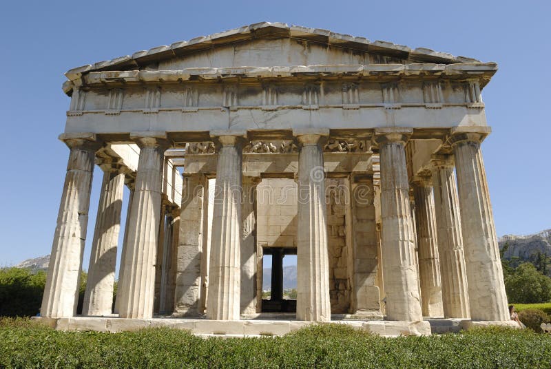 athens hephaestus świątynia zdjęcie stock athens hephaestus świątynia zdjęcie stock