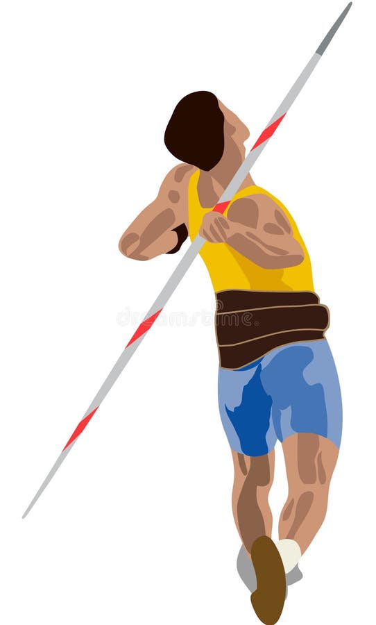 Olympics Spear Throwing/Javelin Stock Vector Illustration of athlete, strength 25095311