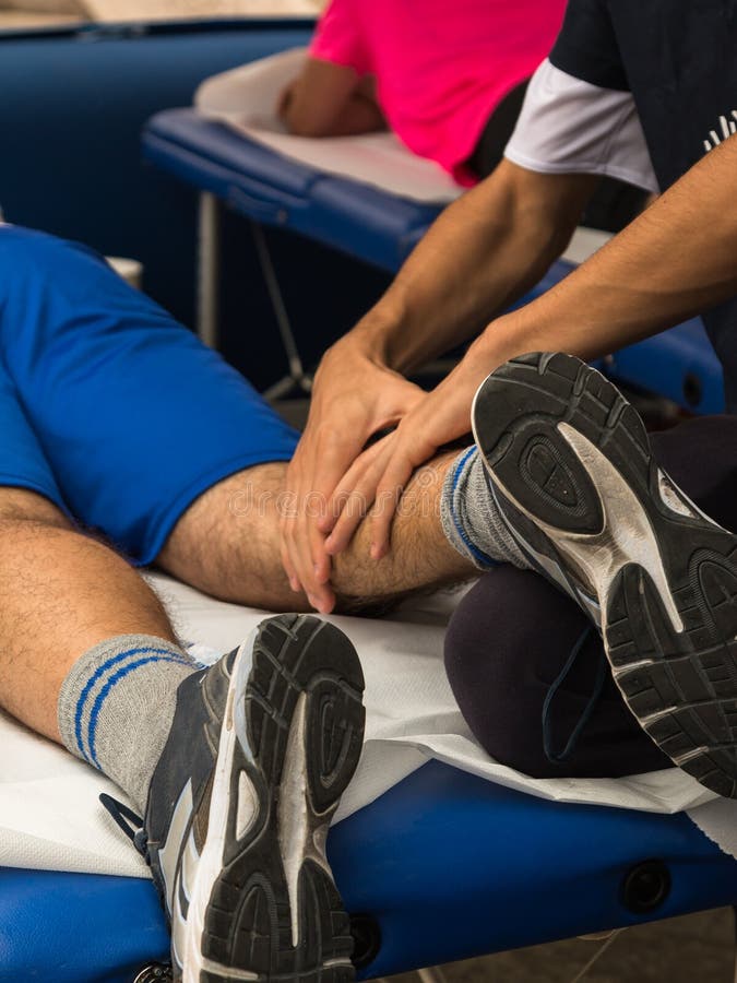 Athlete`s Muscles Massage After Sport Workout Stock Image Everypixel