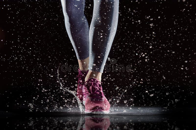 Athletes foot close-up. healthy lifestyle and sport concepts. Determined jogger stock images, royalty-free photos and pictures