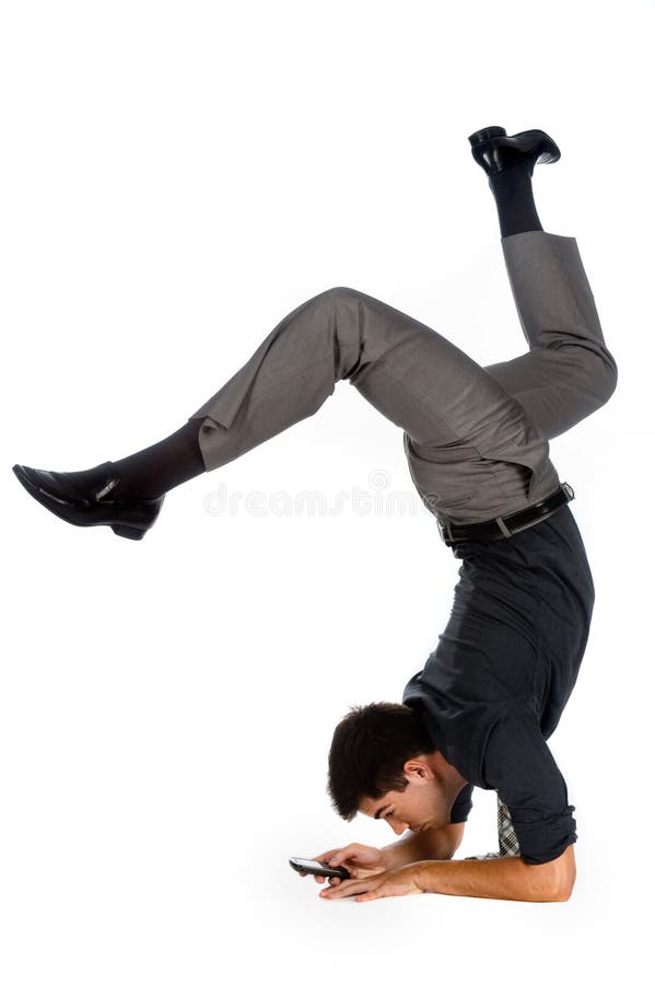 Athletic Businessman royalty free stock photos