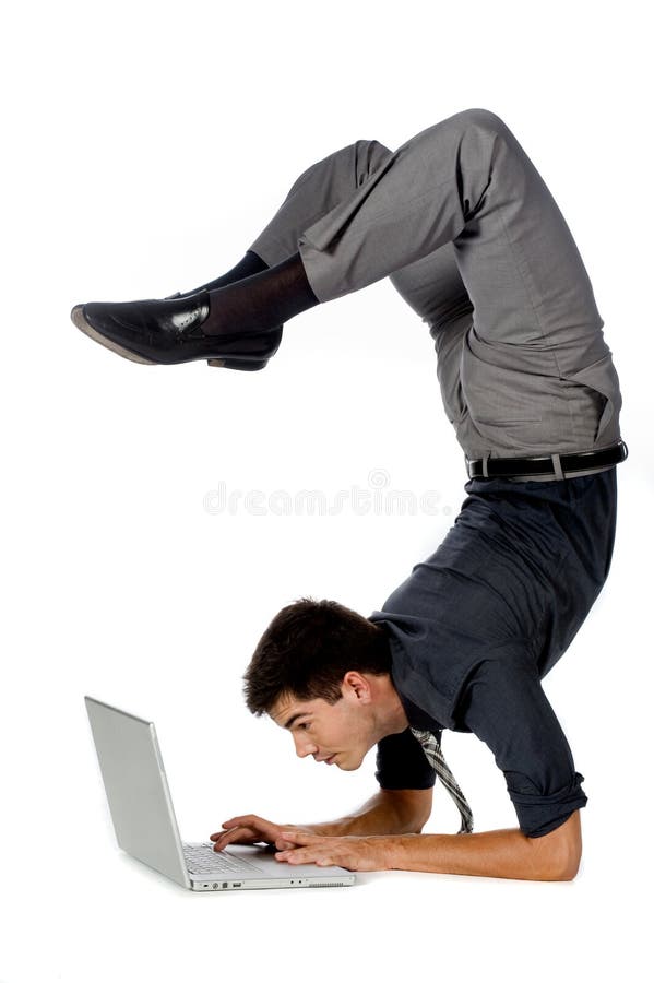 Athletic Businessman royalty free stock photography