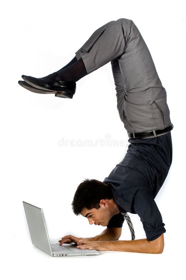 Athletic Businessman royalty free stock image