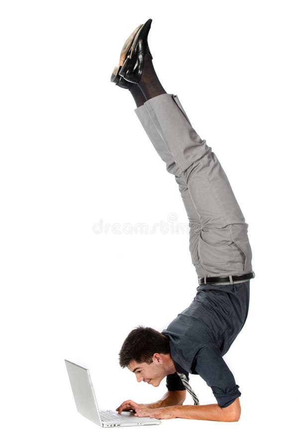 Athletic Businessman stock image