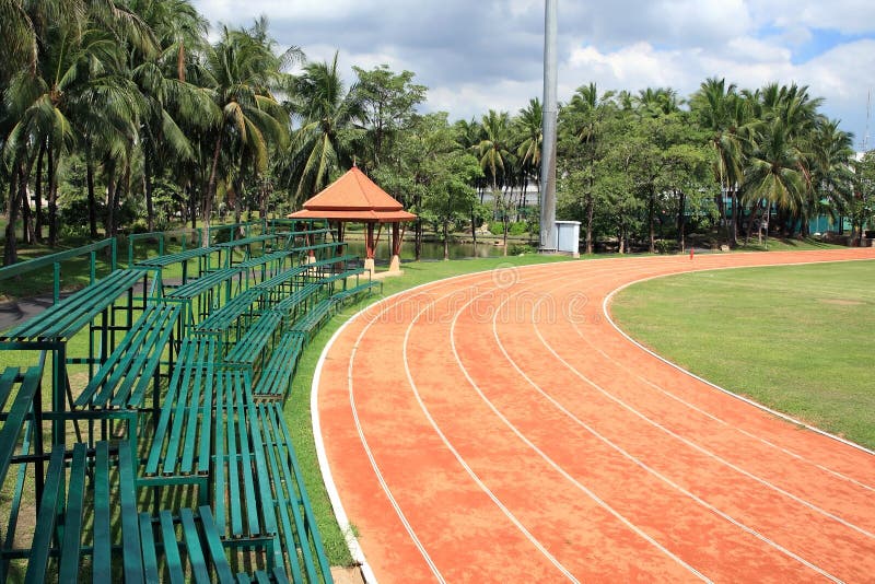 Athletic Curved Running Track Stock Photo Image of stadium, closeup