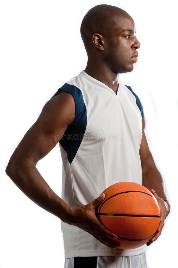 Athletic Man with Basketball Stock Image Image of american, muscular