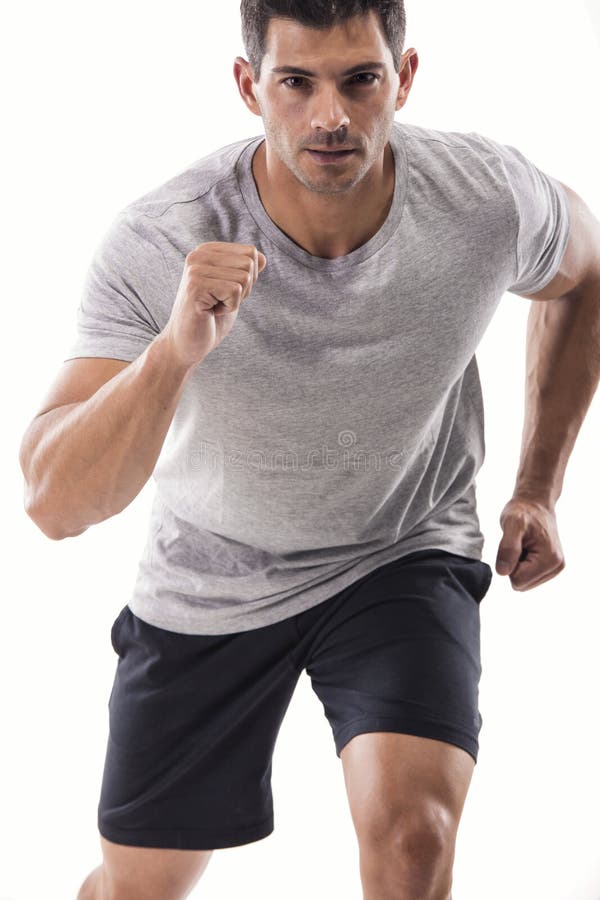 Athletic man running stock image. Image of athletes, goals 36231359