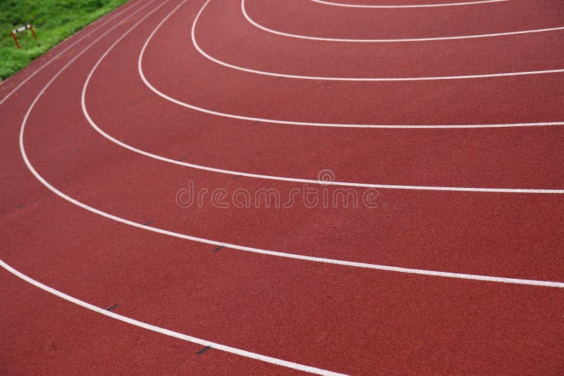 Athletic track stock photo