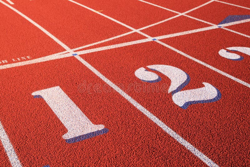 Athletic track detail royalty free stock photos
