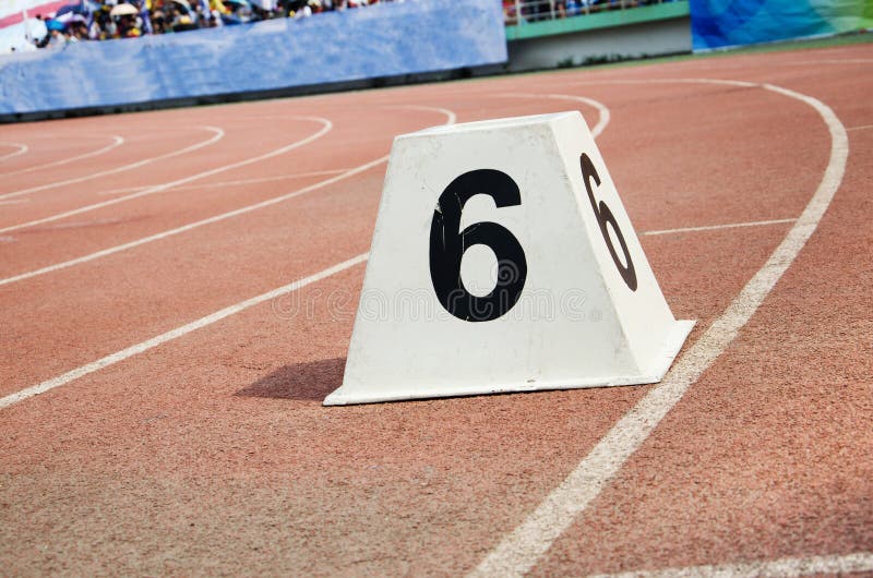 Athletic track stock image