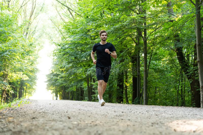 athletic-young-man-running-in-the-nature-healthy-lifestyle-stock-image-image-of-legs