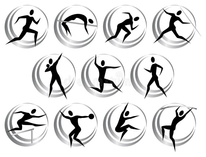 Download Yoga, Athletics, Athletic Sports. Royalty-Free Vector