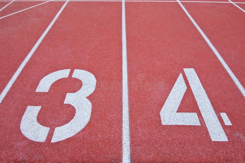 Athletics Track Lane Numbers Stock Photo Image of race, healthy 27776498
