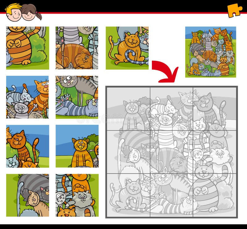 Jogo De Atividades De Quebra-cabeças Para Crianças Com Caráter De Animal De Criação De Touro Ilustração do Vetor - Ilustração de aprendizagem, projeto: 202706110