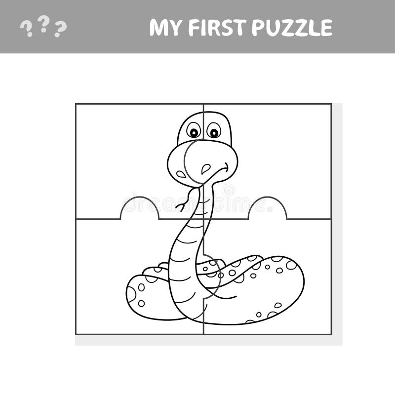 Quebra-cabeça Com Toco. Jogo Fácil De Quebra-cabeças Para Crianças  Ilustração do Vetor - Ilustração de circuito, inteligência: 235797489