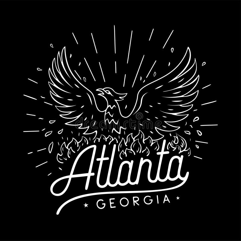Atlanta Logotype. Atlanta Vector Design Template. Vector and
