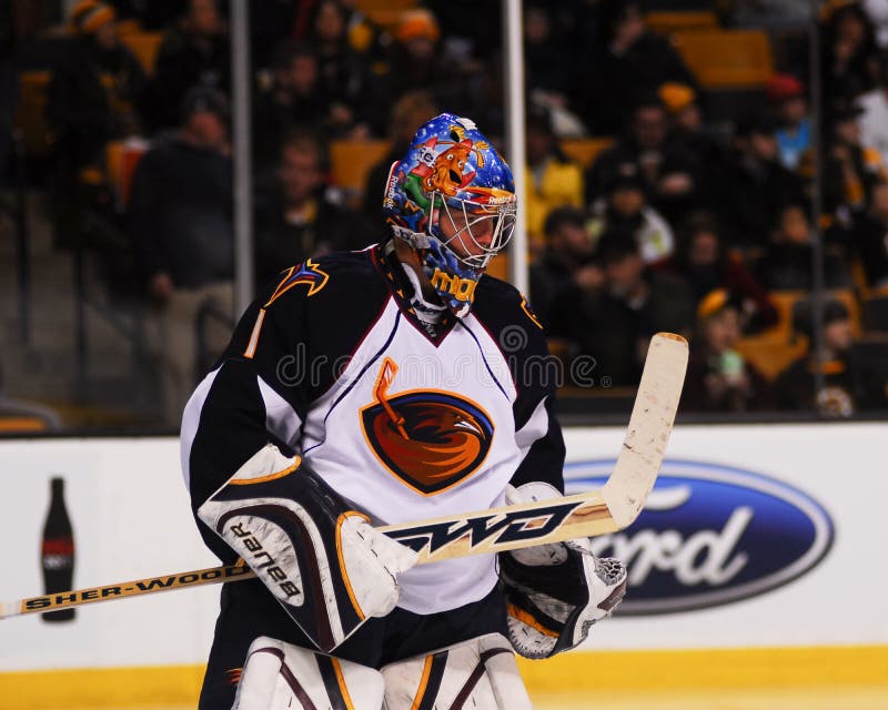 Atlanta Thrashers Goalie Johan Hedberg 1 Stock Photos - Free & Royalty