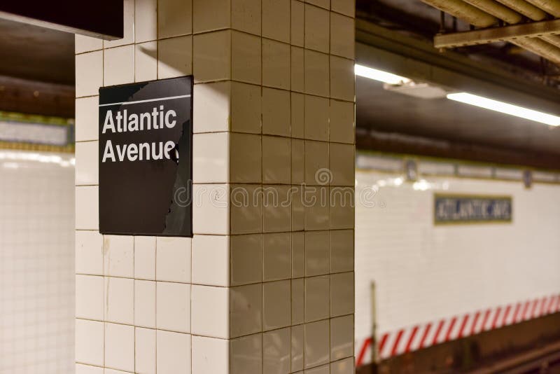 Atlanten Av, Barclays centrerar stationen, New York City arkivfoton Atlanten Av, Barclays centrerar stationen, New York City arkivfoton