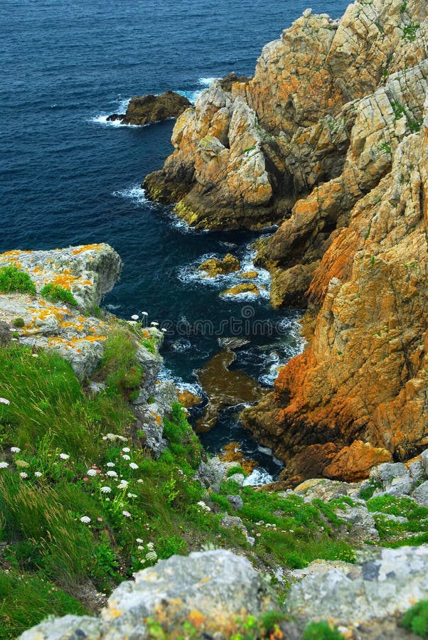 Atlantic coast in Brittany royalty free stock photos Atlantic coast in Brittany royalty free stock photos
