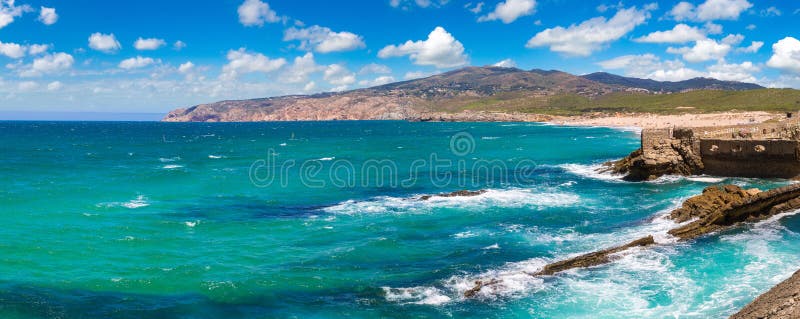 Atlantic Ocean Coast in Portugal Stock Image - Image of sand, ocean: 89407325