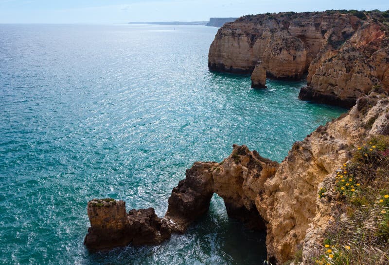 Atlantic rocky coastline (Ponta da Piedade, Lagos, Algarve, Port