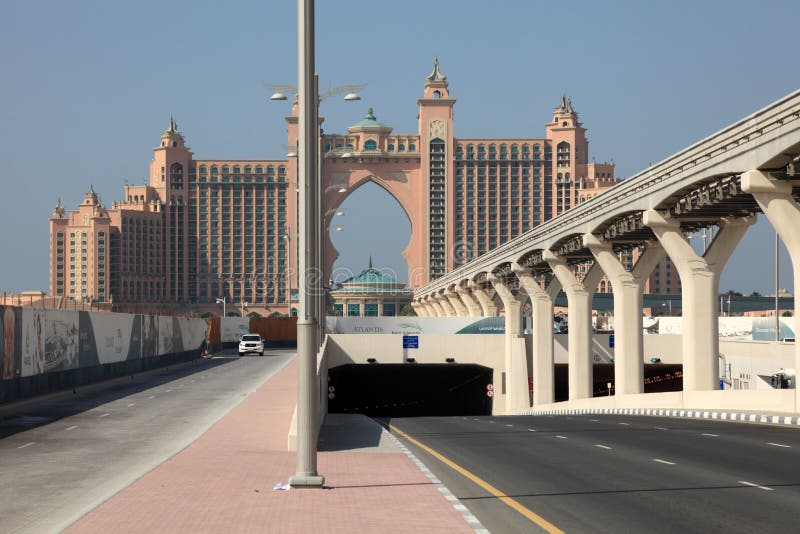 Atlantis Hotel in Dubai royalty free stock image