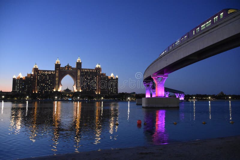 Atlantis Hotel in Palm Jumeirah, Dubai, UAE stock photos