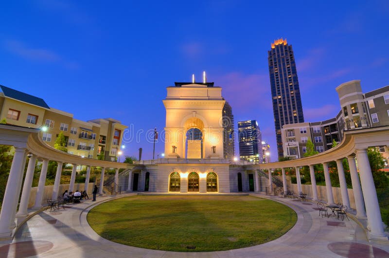 Atlantische Station im Midtown Atlanta lizenzfreies stockbild Atlantische Station im Midtown Atlanta lizenzfreies stockbild