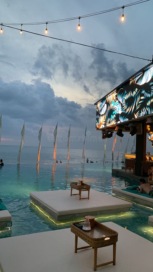 Atlas Beach Club editorial stock image. Image of beachclub - 265450659