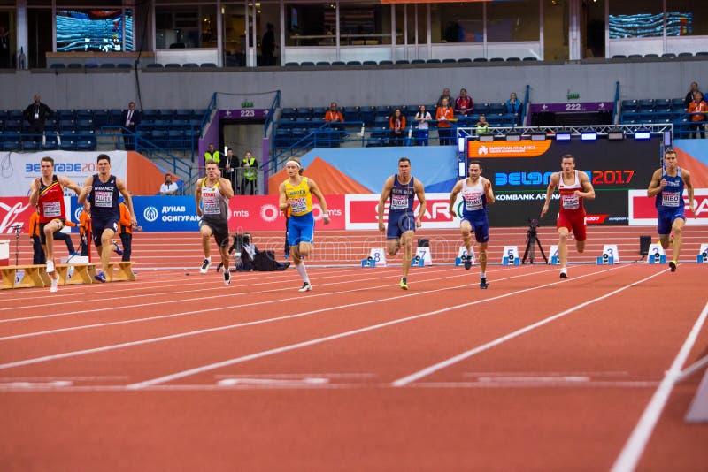 Atletiek - Mens 60m Heptathlon Redactionele Stock ...