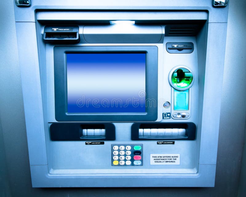 Atm Bank Machine Stock Image Image Of Automation Braille